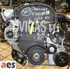 мотор CHEVROLET NUBIRA 1.4 16V 69кВт моторkennbuchstaben: F14D3 & Bj.06!