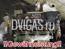 MOTOR 4D34 122TKM MITSUBISHI CANTER 3,9TD 100KW 105KW 1996- GEWÄHRLEISTUNG