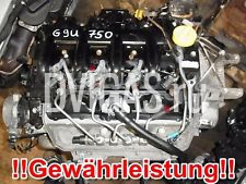 Motor G9U750 91TKM RENAULT Master 2 MOVANO INTERSTAR 2,5DCI 84KW 114PS G9U 06-